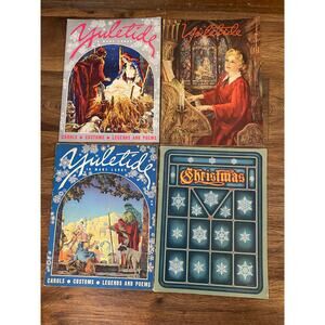 vintage yuletide in many lands magazine lot